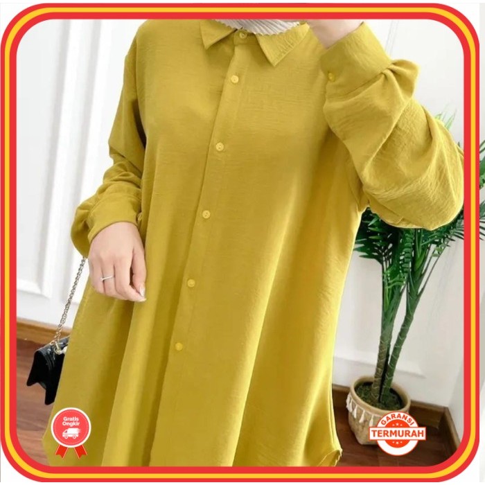 Pakaian Wanita Tunik Premium Murah Kekinian /(TERBARU)Kalana Tunik Atasan Tunik Wanita Crinkle Airfl