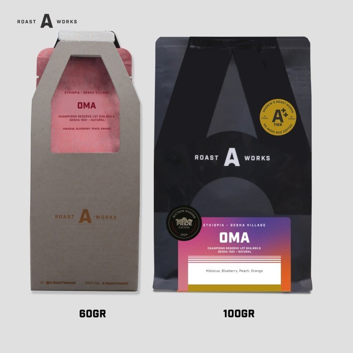 

Ethiopia Gesha Village Oma Champions Reserve Lot GVA RSV 5 Gesha 1931 Natural (Filter) - A Roastworks - Biji Kopi