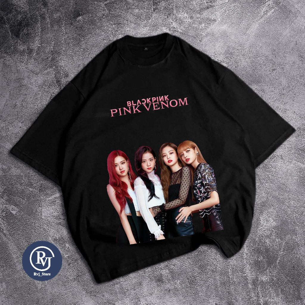 Celine2 - kaos wanita oversize jumbo gambar blackpink series