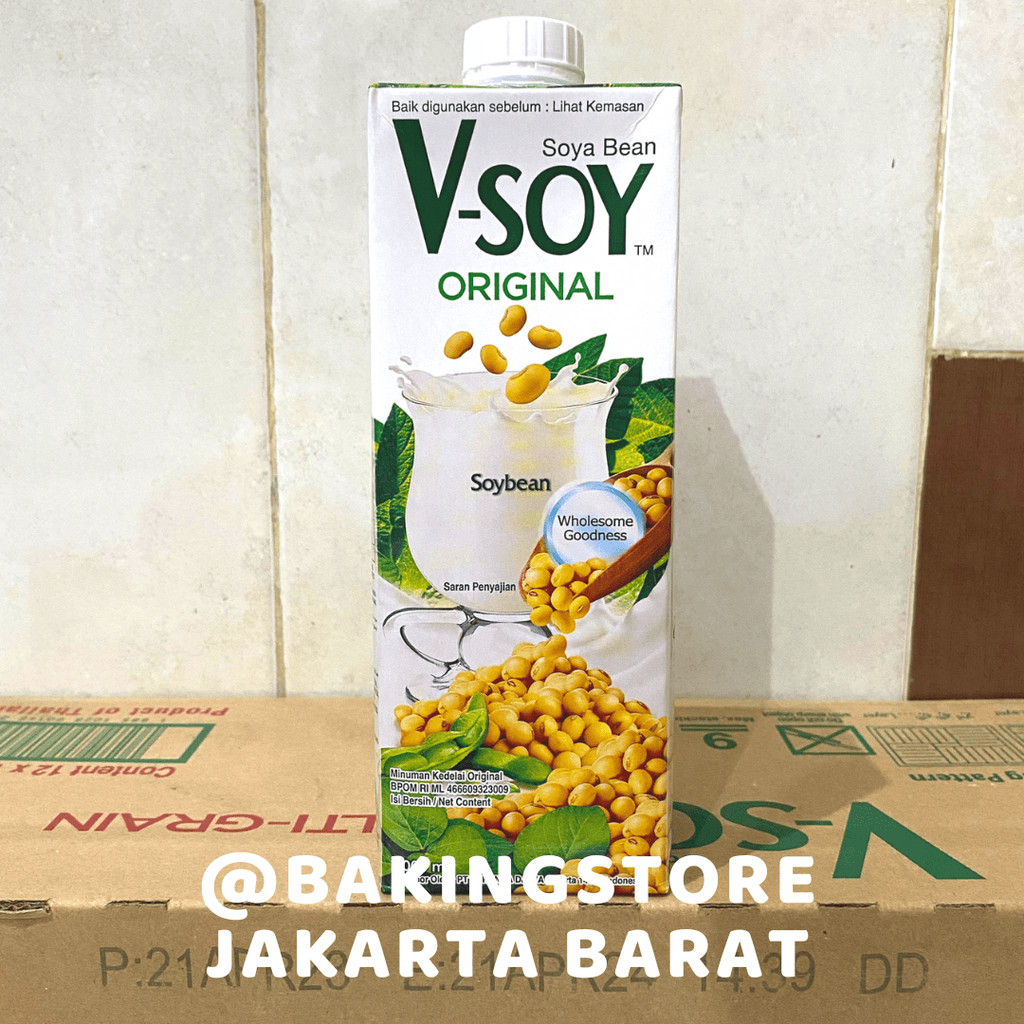 

Vsoy Soya Milk Susu Kedelai Original 1 Liter