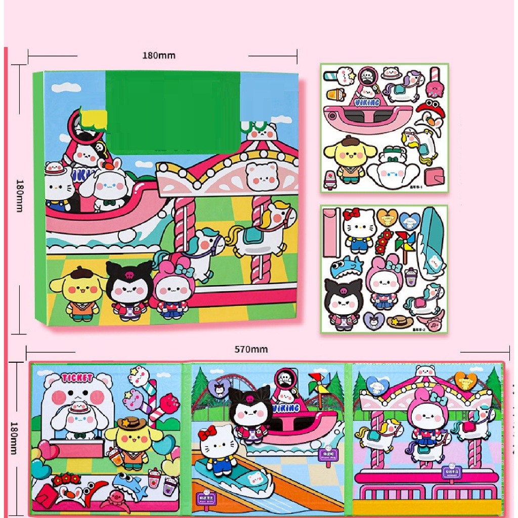 Bellini - Buku mainan magnetic / sticker magnetic laminasi