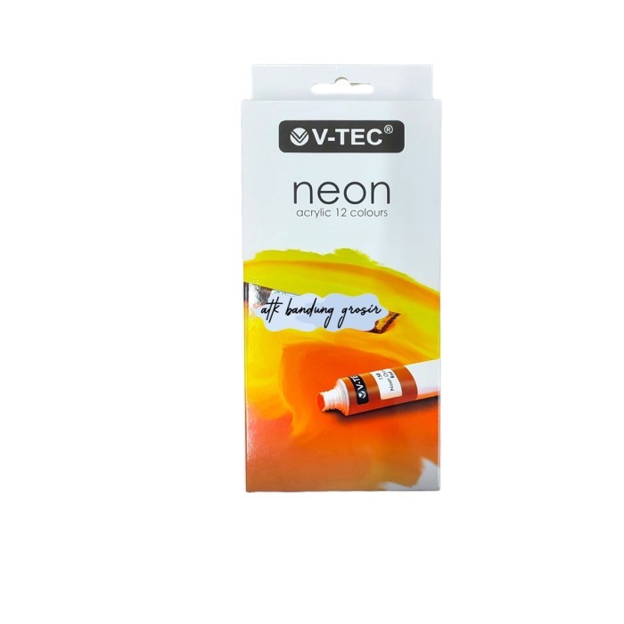 

Cat Akrilik V-TEC Acrylic Colour Neon NA-612 6 ML 12 Warna