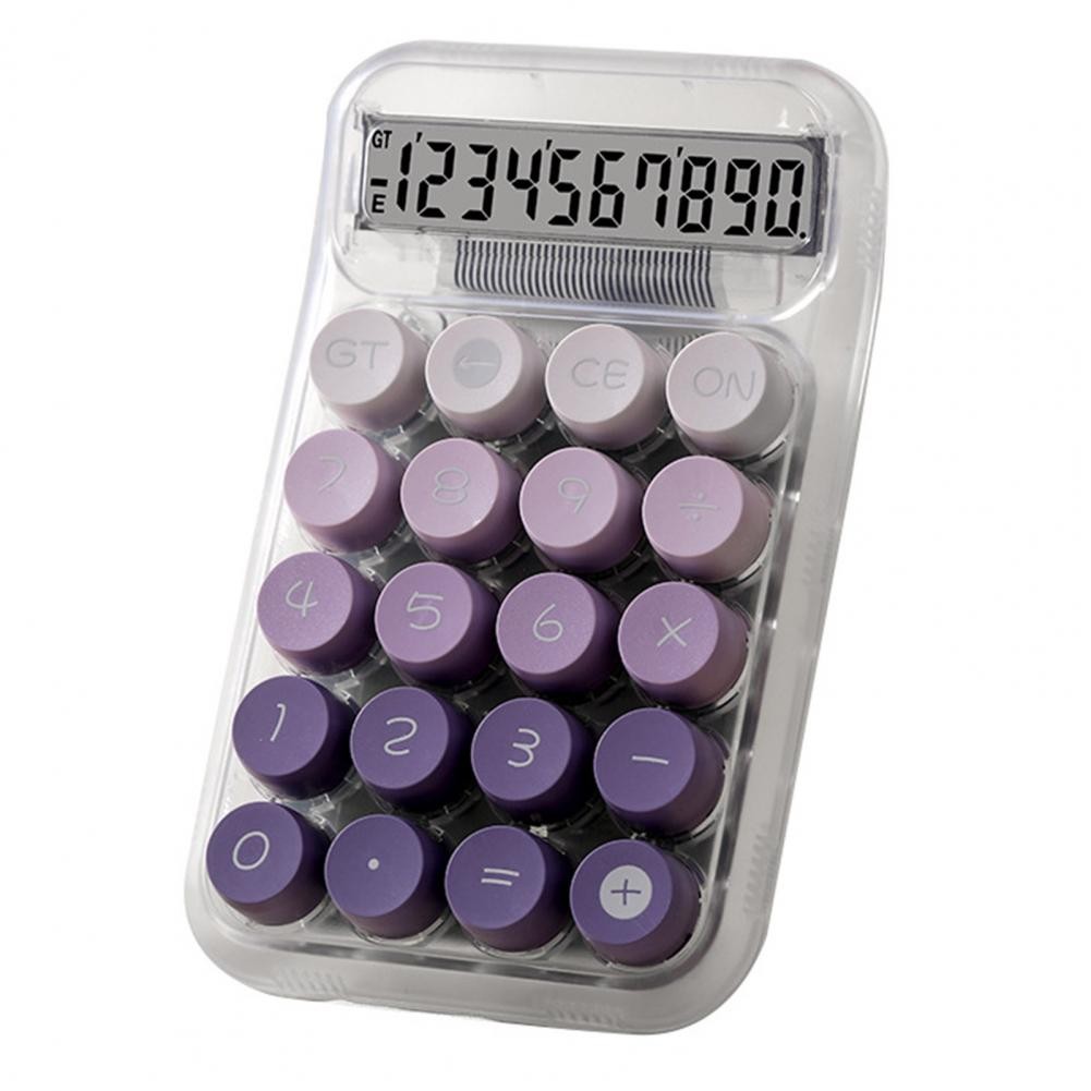 

Compact Calculator 12-digit Gradient Colour Mechanical Keyboard Desktop Calculator with Anti-slip Pads for Finance Countertop