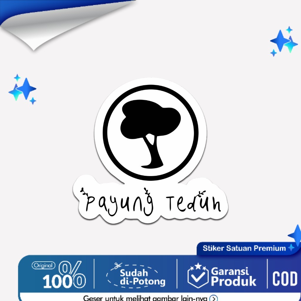 

Stiker Band Indie Lokal Payung Teduh Sticker Music Laptop Gitar Tumbler