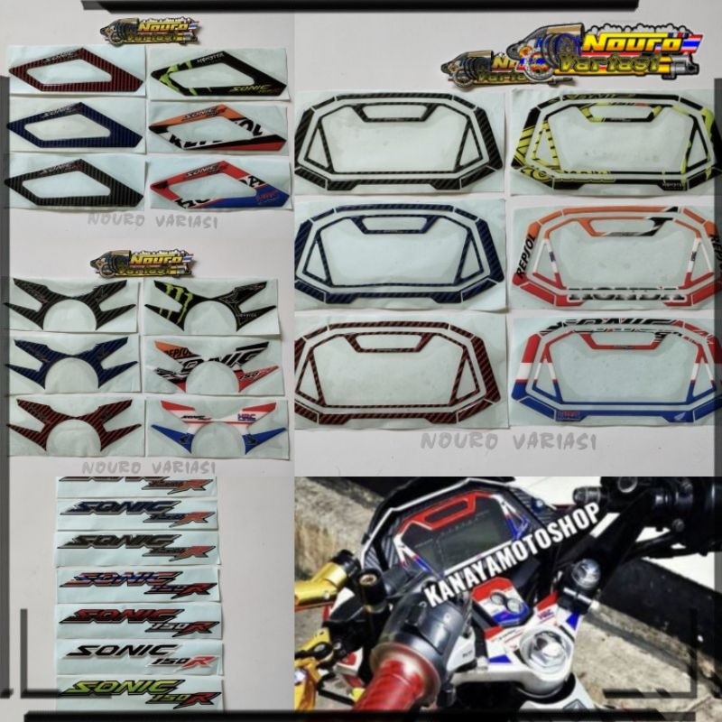 aksesoris motor STIKER EMBLEM TIMBUL HONDA SONIC 150R STICKER SONIC 150