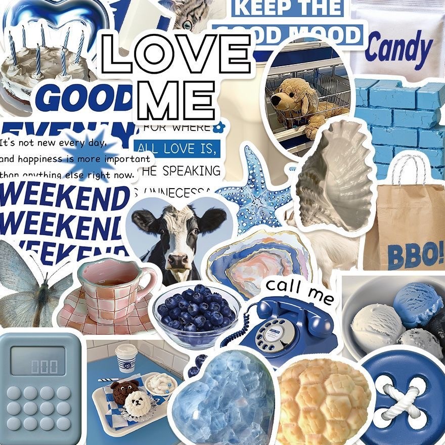 

40 Pcs Sticker Scrapbook Journal Dekorasi Stiker jurnal Aesthetic Sticker Keren Koper Deco Buku Harianr Handbook Bahan For Student Back To School Office Stationery