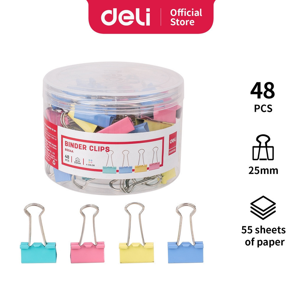 

Deli Binder Clips 25mm Warna 48pcs - E8554A