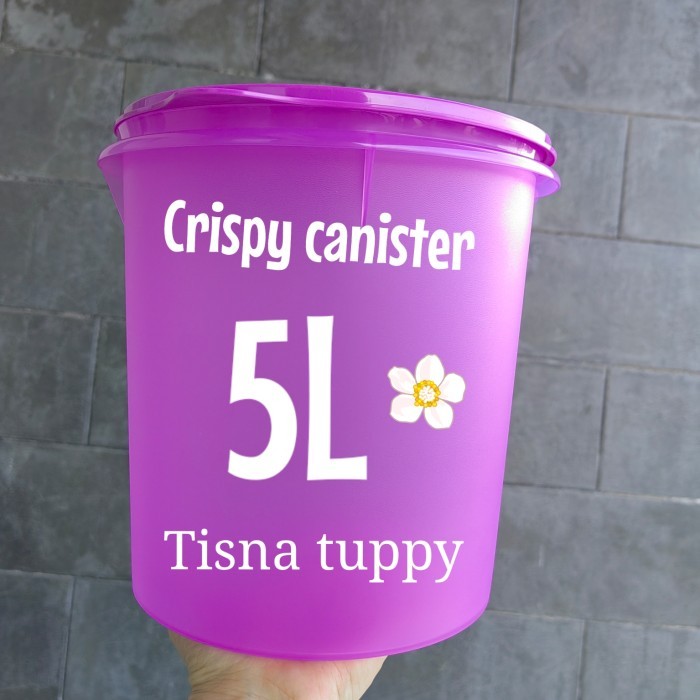 crispy canister tupperware - ungu muda