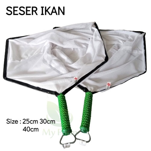 Jaring Seser Kerang / Serokan Ikan Kain Strimin Halus Lembut Ringan Super Kuat Buat Lele Koi Koki Ju