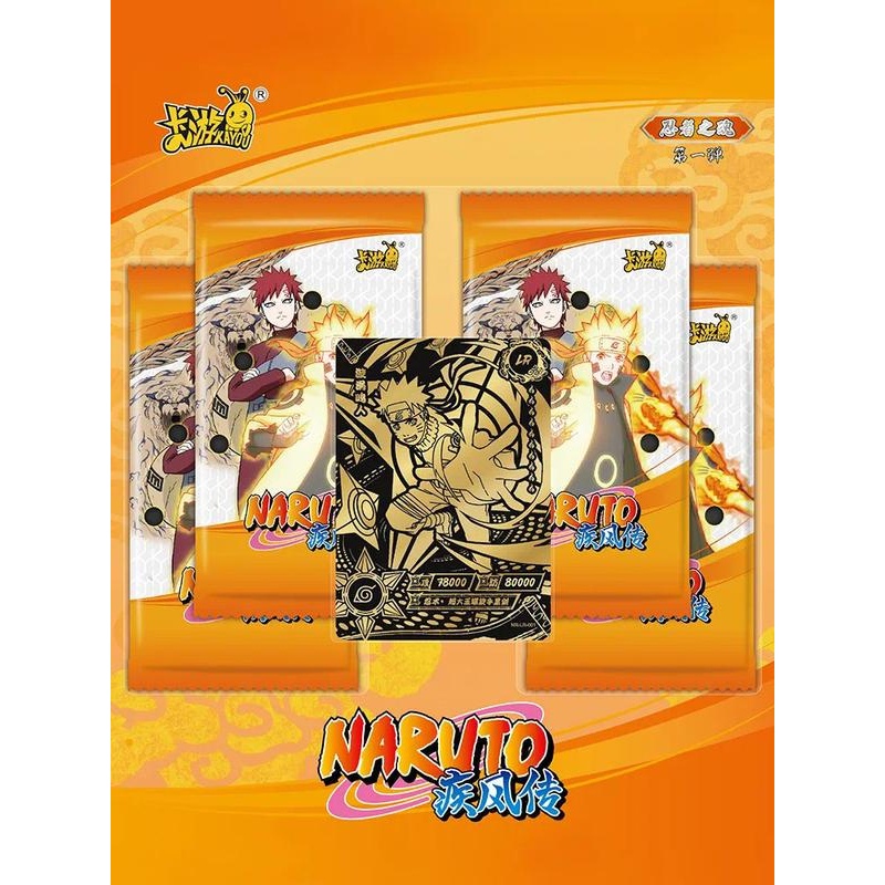 QJ75VF Kayou Kartu Naruto Asli Ninja Spirit Konoha Ninja Post UR Shippuden Naruto Sasuke KA Full Set
