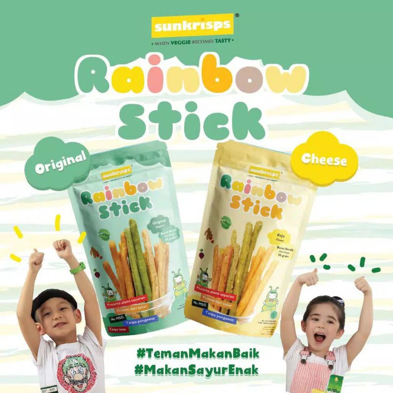 

SUNKRISPS - Rainbow Stik Sayur 1+ MPASI - 50gr