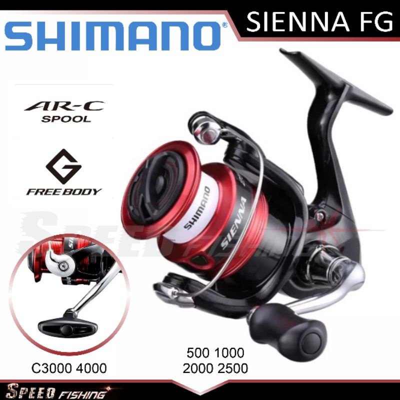 TERMURAH Reel Sienna 2019 FG Shimano Sienna FG 1000 2500 3000 ORI