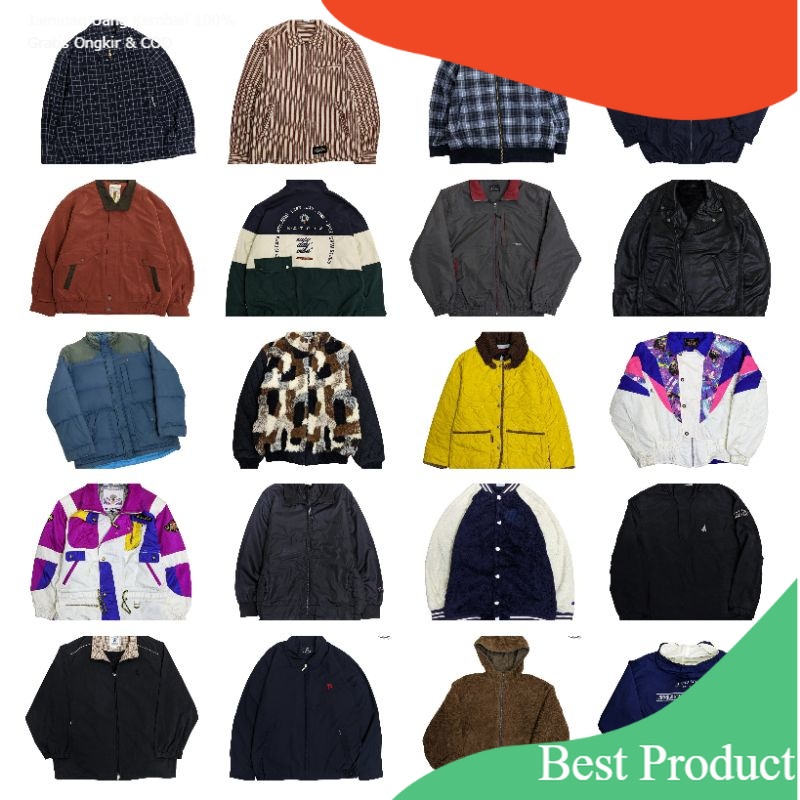 VINTAGE JACKET/ JACKET CASUAL/ WORK JACKET/ HARRINGTON JACKET/BULU ANGSA/Sweet