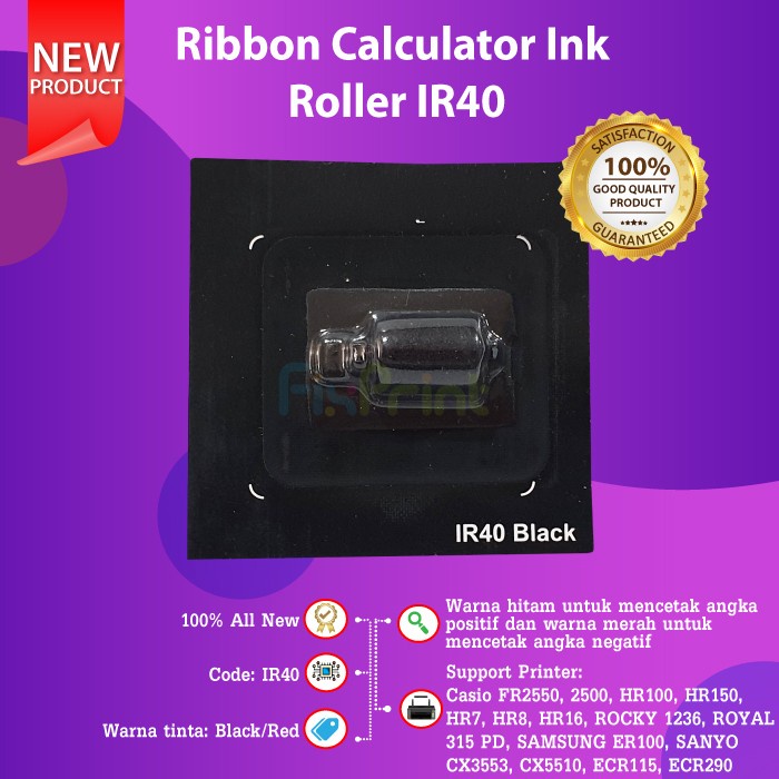 

Pita Kalkulator Ink Roller IR40 Black SS27