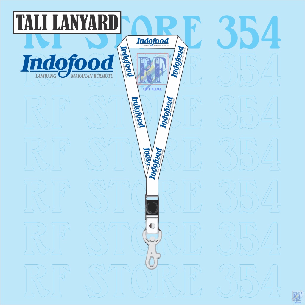 

TALI LANYARD INDOFOOD LOGO - TALI ID CARD GANTUNGAN KUNCI GANTUNGAN FLASHDISK GANTUNGAN NAMETAG TALI LANYARD BEST SELLER COD