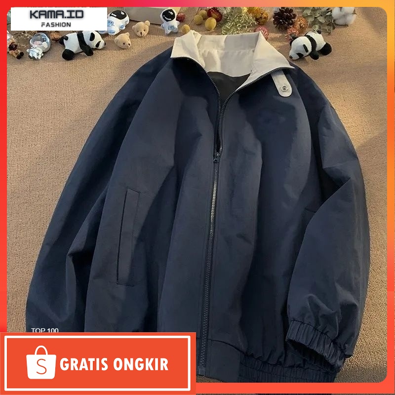 Jaket Vintage Terkini / FZYOUNG JAKET VINTAGE PRIA LIGHT WINDBREAKER TERBARU TEBAL