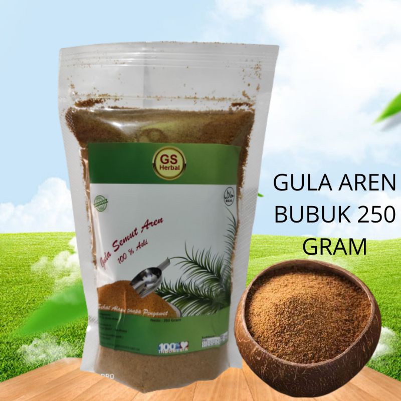 

Gula Aren Bubuk 250 grm 100 % Asli KUALITAS TERBAIK | Gula Semut Aren Asli