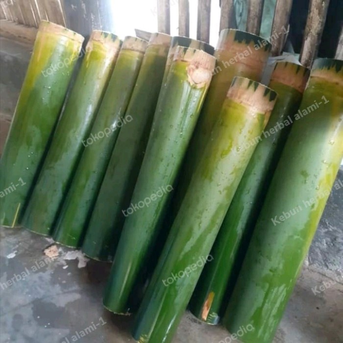 

bambu lemang bakar nasi