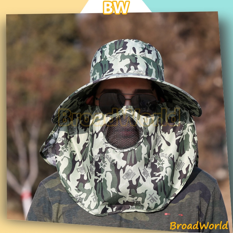 Topi Visor Cadar pria Anti UV Lebar/Topi Pantai Pria Import / Topi Pantai Cadar