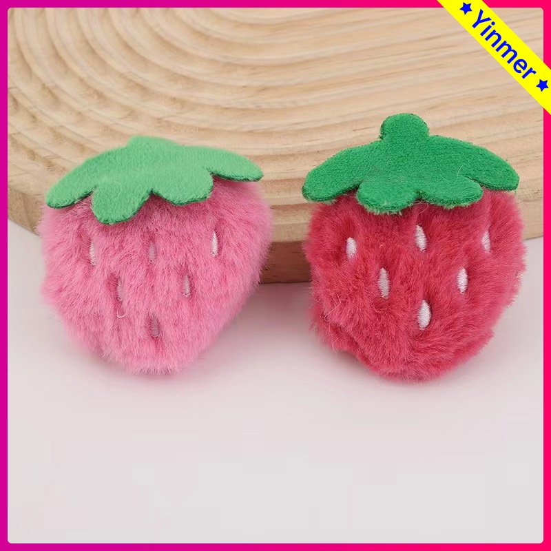 COD✨Strawberry bear bros mlooch strawberry strawberry diy hair accessories liontin-Yinmer