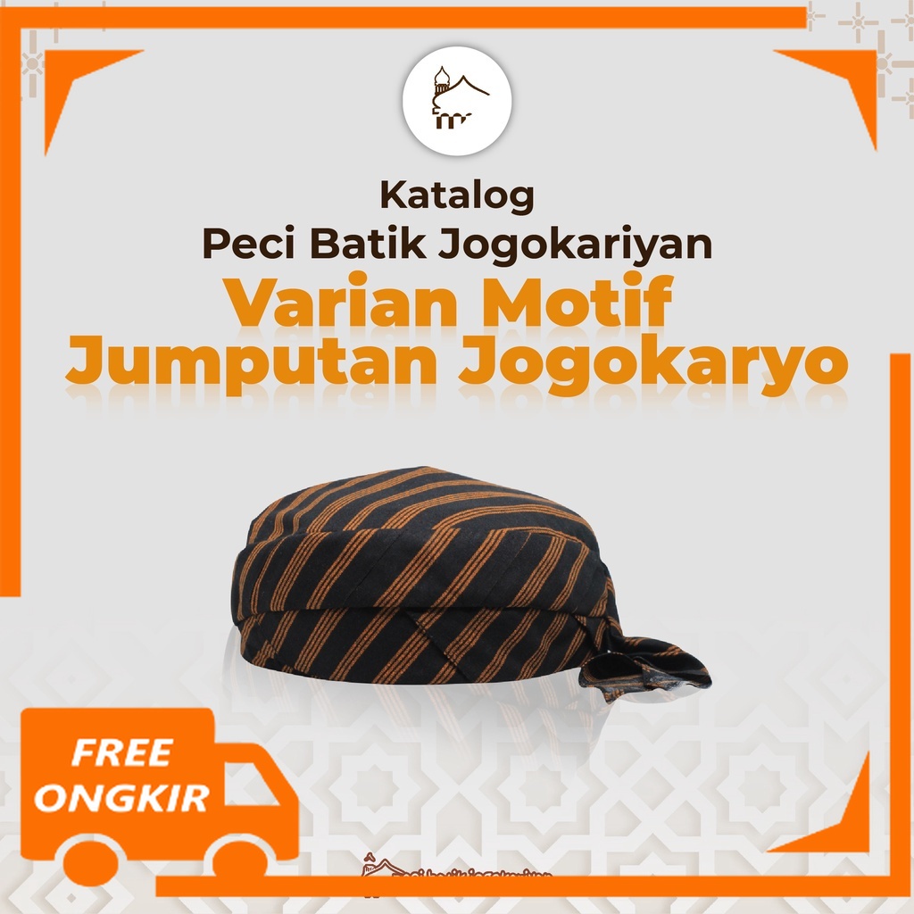 Peci Batik Jogokariyan Jogokaryan Songkok Udeng Motif Jumputan Jogokaryo