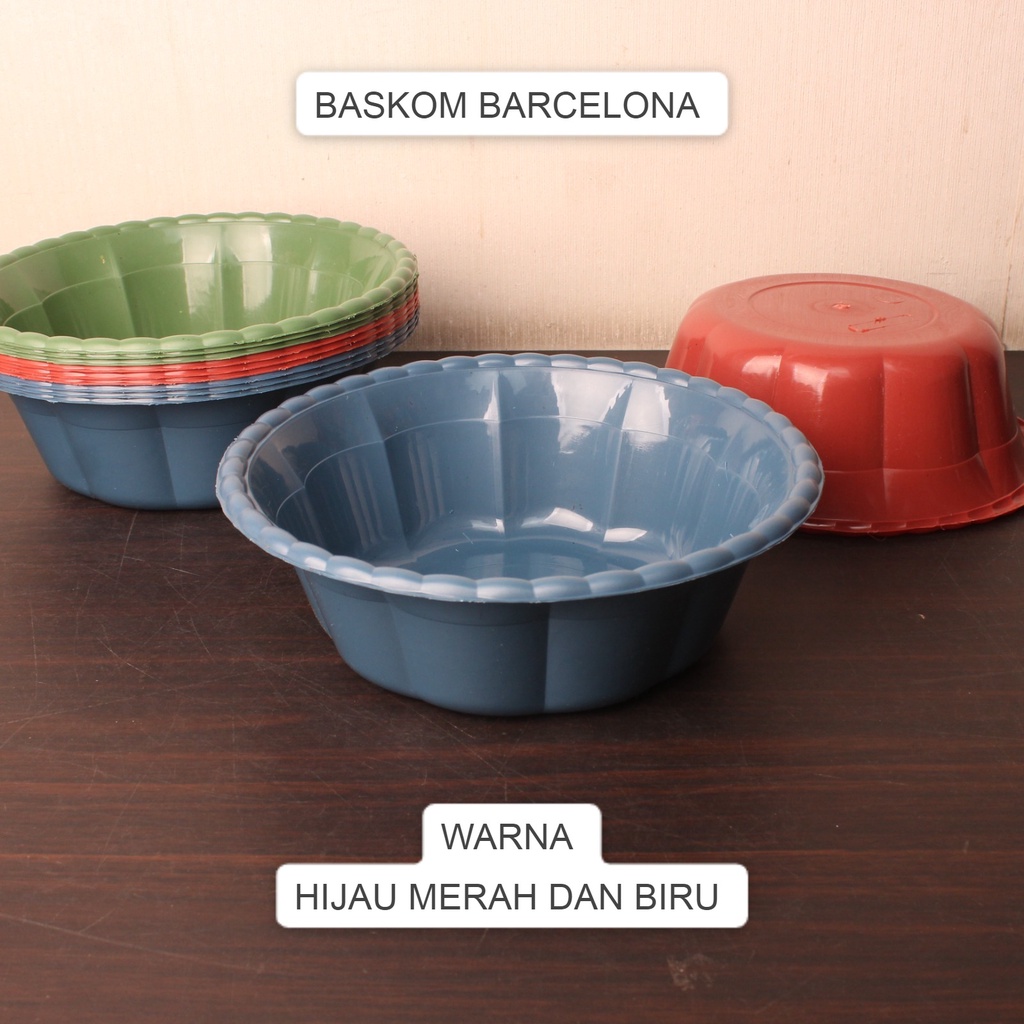 (ISI 6 DAN 12 PCS) BASKOM PLASTIK/BASKOM BERKAT BARCELONA MURAH