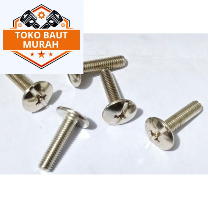 Baut Cover Body Motor Honda 6x25 baut payung obeng baut 10