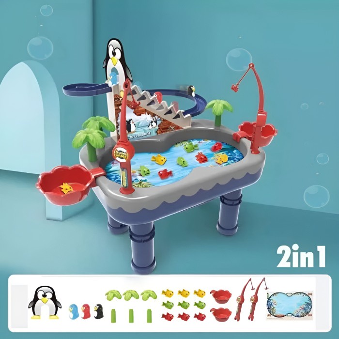 Fishing Game Penguin | Mainan Pancingan Anak Mainan Pancing Ikan Besar