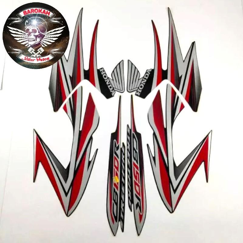 AJS Striping stiker   motor honda cb150r cb 150 r 2013 hitam full  Bodi standar    Sticker Bisa Cod 