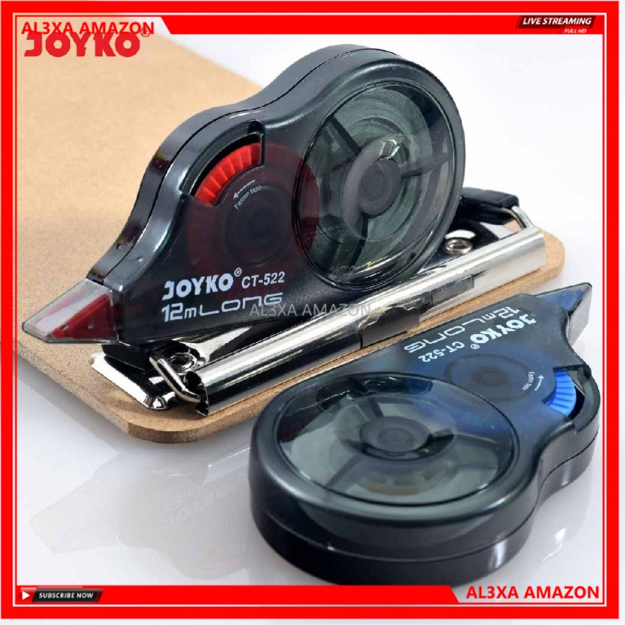 

TipeX Trondol - Correction Tape CT-522 TipeX Joyko CT522 12 M x 5 mm Tip X Kertas