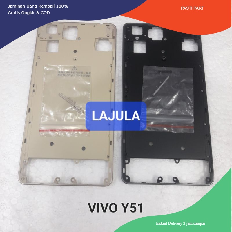 bezzel bezel tulang samping tutup mesin vivo y51 / y51L