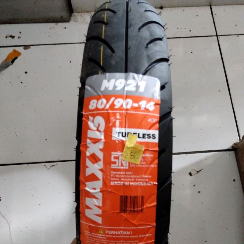 MAXXIS 80/90-14 M921 Ban Luar Maxxis Tubeless 100% Original Ban Luar Motor Scooter Matic MAXIS 80 90
