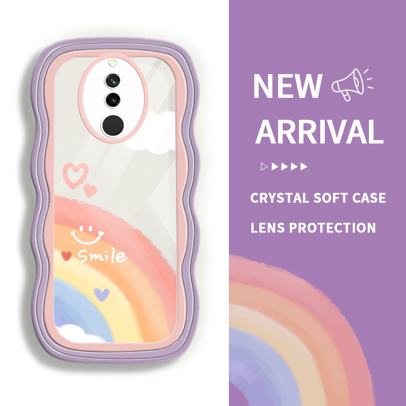 Case hp For Redmi 8A Dual 6A 8 8A Pro 7 Y3 8A 6 Cat Air Sederhana pelangi Soft Silicon Clear Casing