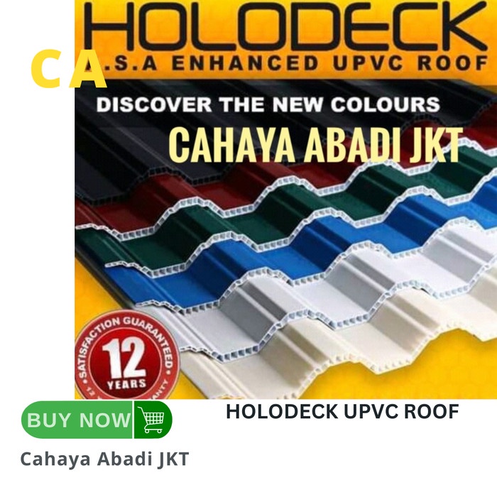 ATAP UPVC MERAH HOLODECK PER METER
