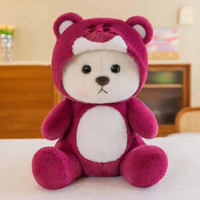 Boneka Cosplay Teddy bear  Boneka Teddy Bear Hoodie - bear lotso