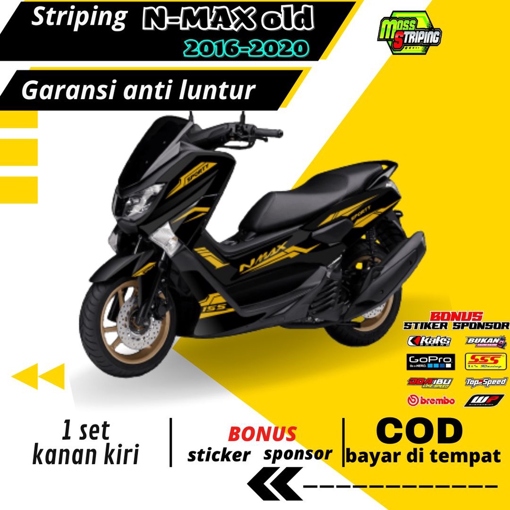Striping Stiker Lis decal motor Nmax Old NMAX N MAX LAMA nmax old 2016 2017 2018 2019 2020 semi full