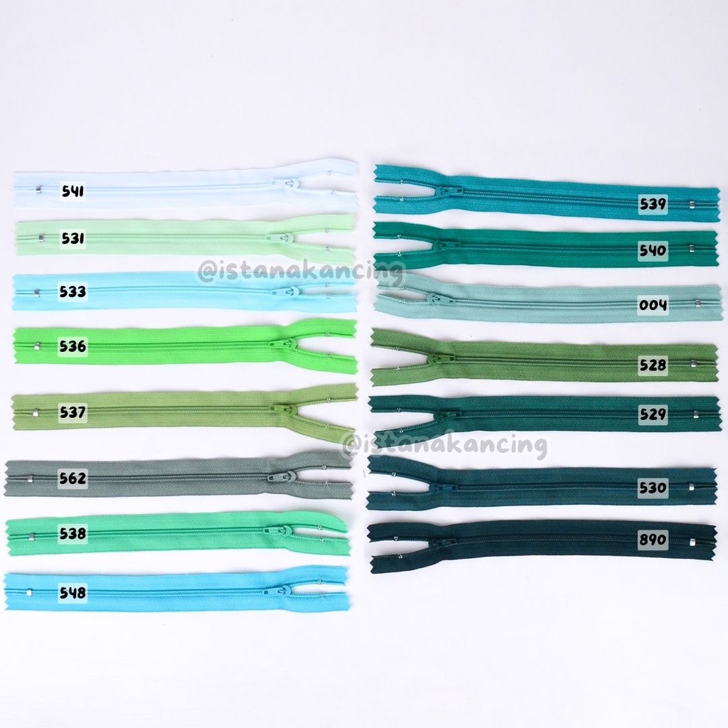 Resleting Celana ECERAN | Resleting Celana 8 inch YKK Strip C | Istana Kancing