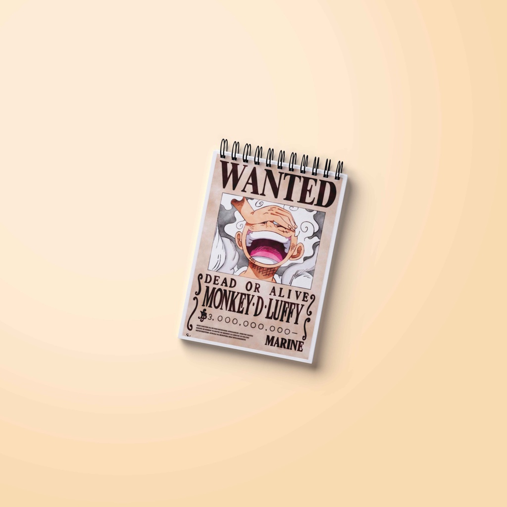 

Notebook One Piece Luffy Nami Zoro Edition Lined Grid Dot Ukuran A6 Ring Spiral Jurnal Catatan Buku Spiral Binder