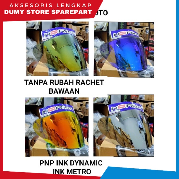 KACA HELM KYT KYOTO, VISOR KYT KYOTO IRIDIUM