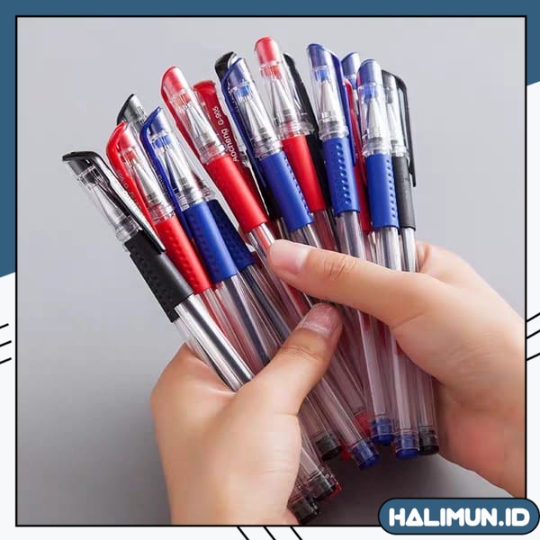 

HL058 Pena Gel 0.55mm Standard Pulpen tinta cair Alat Tulis Sekolah Kantor Pen Warna Warni Pena Ujung Lancip ATK Murah Import