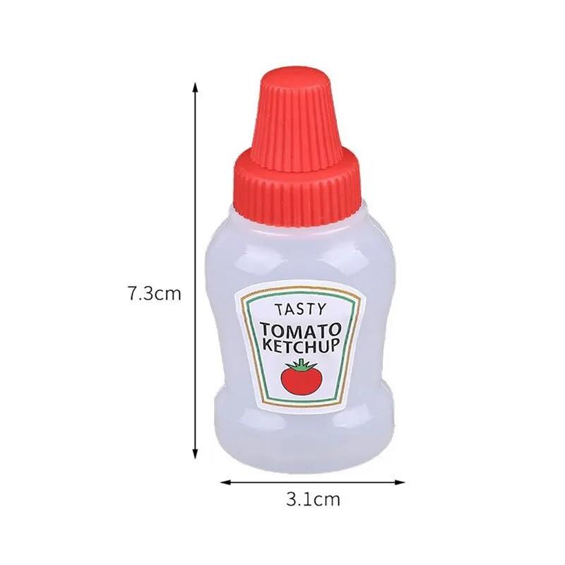 GrosirMart Botol Wadah Saus Bumbu Saos Kecap Salad Tomat Sambel Honey Dressing Bento Mini Portabel Hias Bento Tools Saos Cup
