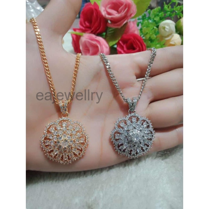 Kalung Wanita Xuping 2 Warna Lapis Emas Asli 24 Karat