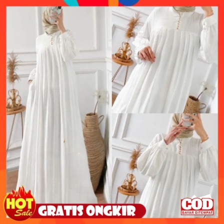 KAIN ADEM HALUS TEBAL / SALSA DRESS WANITA CRINCLE AIRFLOW / GAMIS MUSLIMAH WANITA