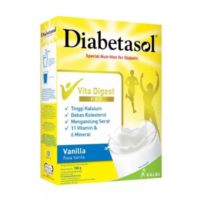 

SUSU DIABETASOL | RASA VANILA | SUSU DIABETES | PER PCS | 180 GRAM