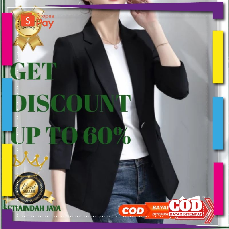 PREMIUM KOREAN STYLE / JAS BLAZER WANITA,JAS BLAZER WANITA FORMAL,JAS BLAJER WANITA RESMI,JAS BLAZER