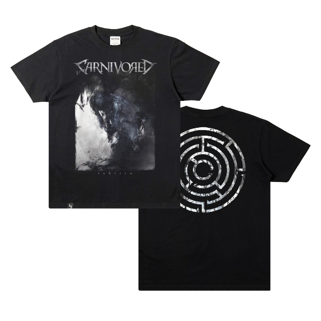 【COD】Lawless Jakarta Records - Carnivored - Labirin T-shirt - Black Tidur pendek Fashion Hardworking