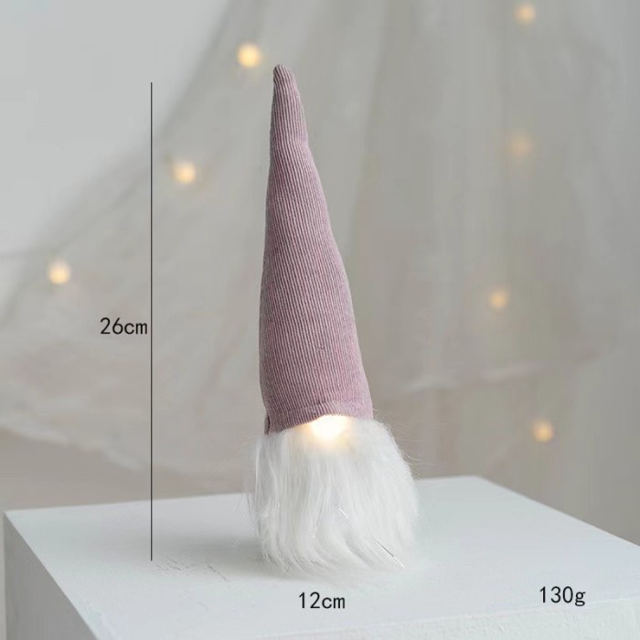 RRS Aksesoris lampu dekorasi ornament hiasan gantungan pohon natal - Santa pink