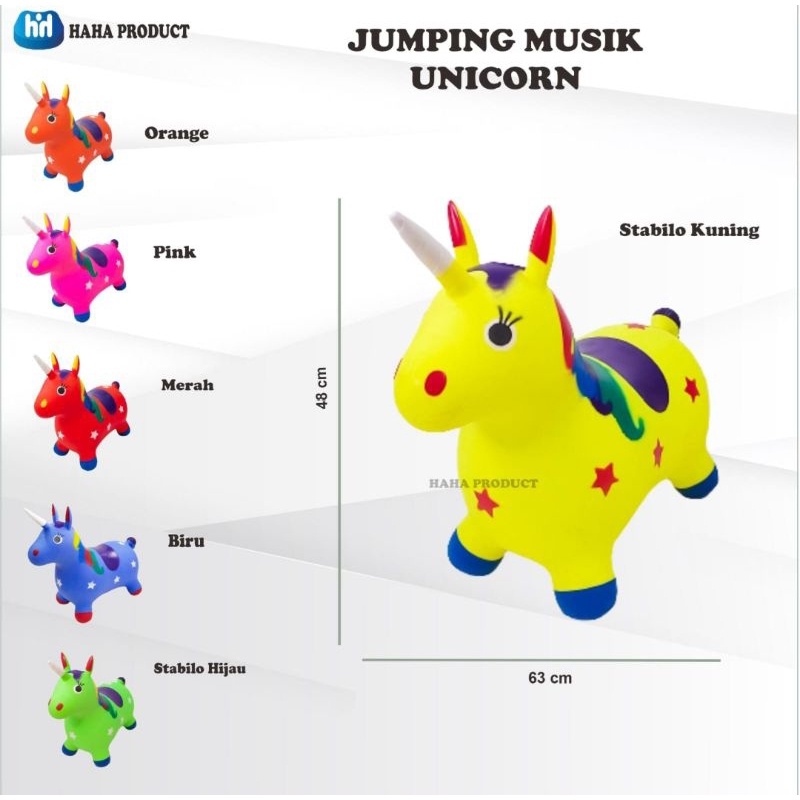 GARANSI BOCOR  ANIMAL JUMPING ULAT, UNICORN, JERAPAH, SAPI, KUDA, RUSA, GAJAH SIZE BESAR