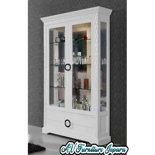 LEMARI HIAS DUCO MEWAH KAYU MAHONI