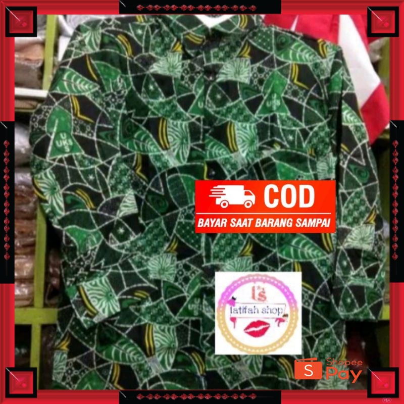 12.12 SERAGAM SALE / Hem batik UKS sd panjang sidoarjo seragam sekolah